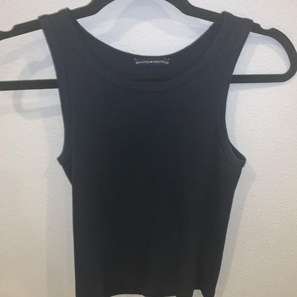 Brandy melville navy blue halter tank top